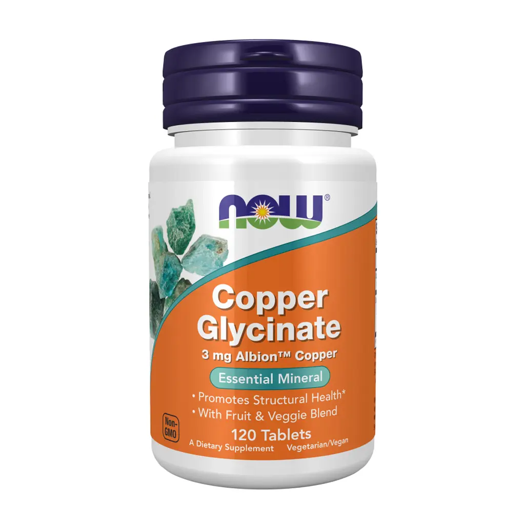 Вітаміни Copper Glycinate 3mg - 120 tabs