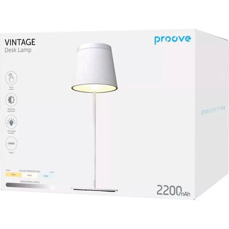 Настільна лампа Proove Vintage White [NLPV05012002] [136538] - фото 3