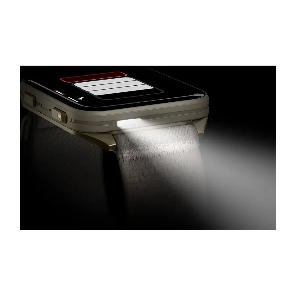 Смарт-годинник Garmin Venu X1 Soft Gold Titanium with French Grey Nylon (010-02980-33) - фото 9