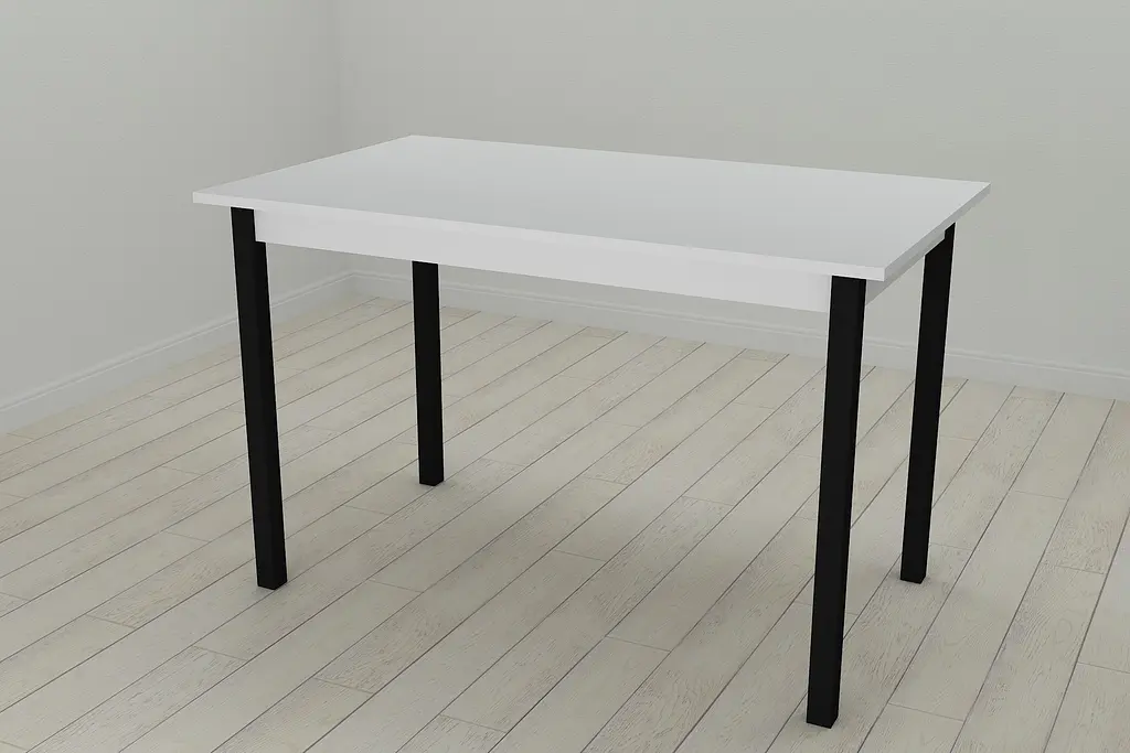 Стіл кухонний Ferrum-decor Маріо 75x120x80 Чорний ДСП Біле 16мм (FRD-106196) - фото 3