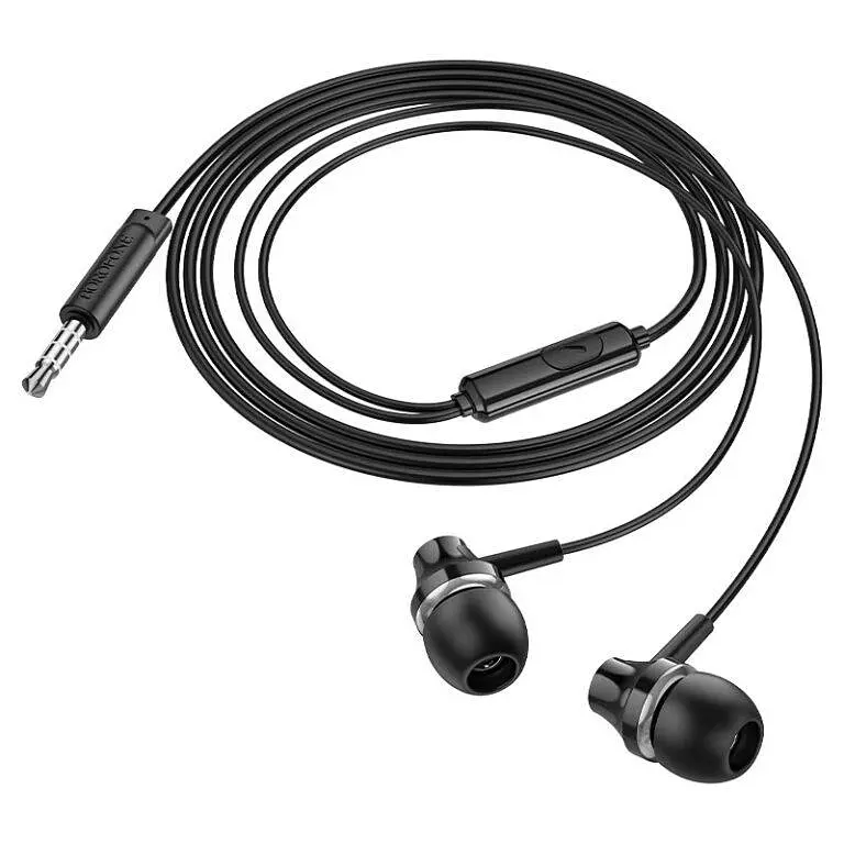 Навушники Borofone BM74 Singer universal earphones with microphone чорні - фото 3