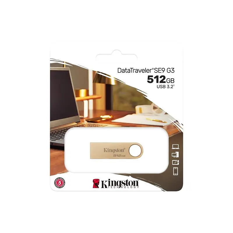 Флеш-накопичувач USB3.2 512GB Kingston DataTraveler SE9 G3 (DTSE9G3/512GB) - фото 3