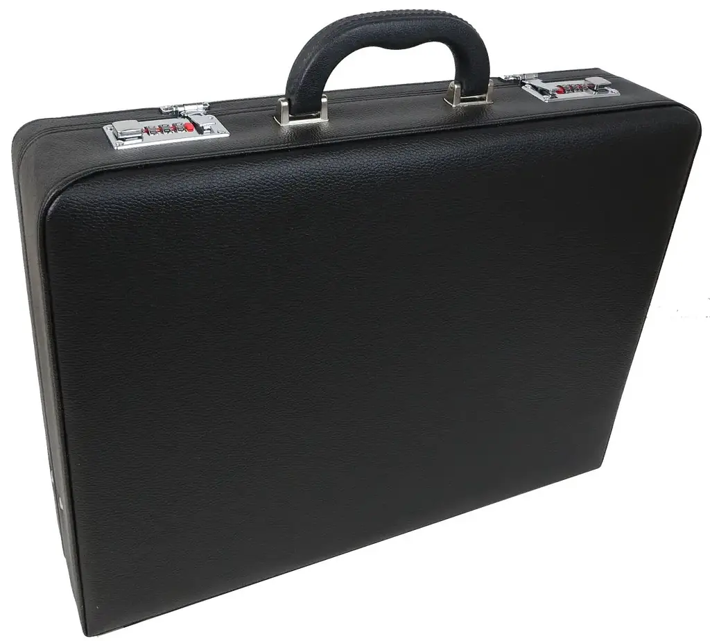 Дипломат чоловічий Portfolio 44х33х10 см Чорний (D17601)