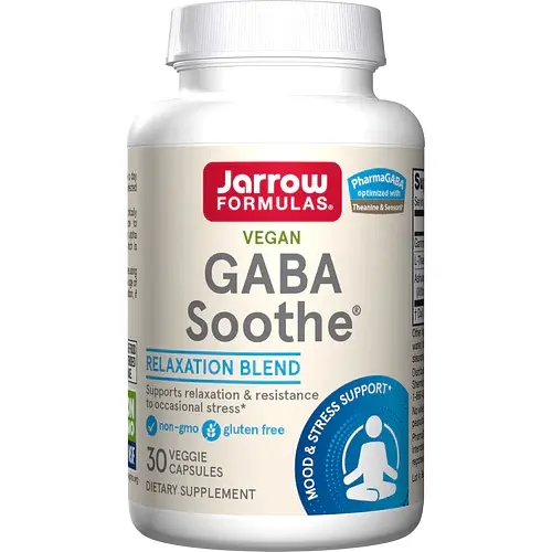 Амінокислота GABA Soothe, 30 вегакапсул Jarrow Formulas fit0023379