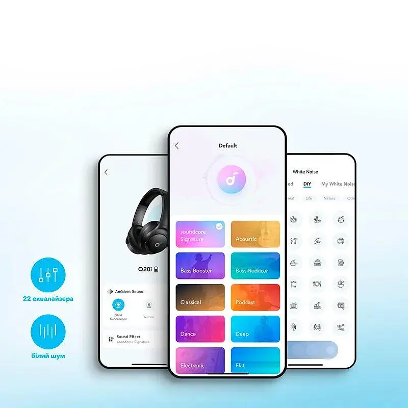 Навушники Anker SoundCore Q20i Black | ANC | Баси | до 60 годин на одному заряді - фото 8