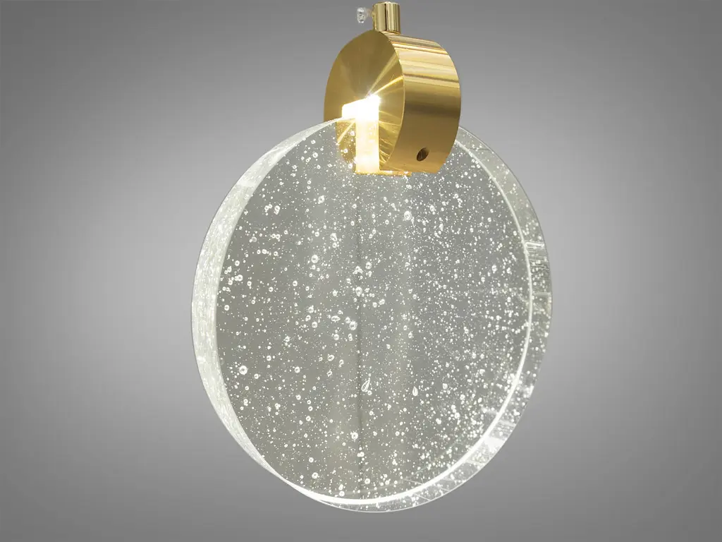 Стельова люстра LED Diasha 3008/18G, 32W, золото, сучасний стиль для холу, вітальні, спальні, 18 ламп, IP20, регулювання висоти - фото 3