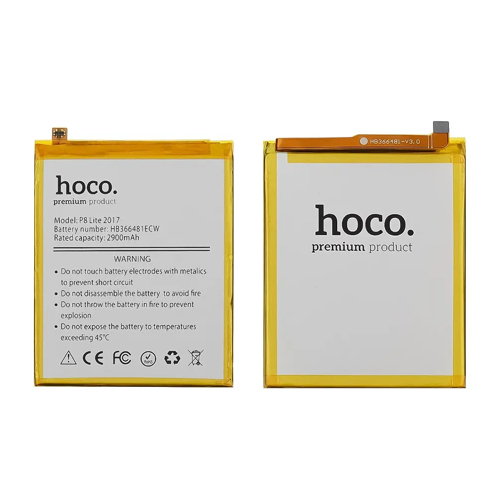 Аккумулятор Hoco HB366481ECW для Huawei P8 Lite (2017)/ Y6 (2018)/ Ascend P9/ P9 Lite/ P10 Lite/ P20 Lite/ Nova 2 Lite - фото 2