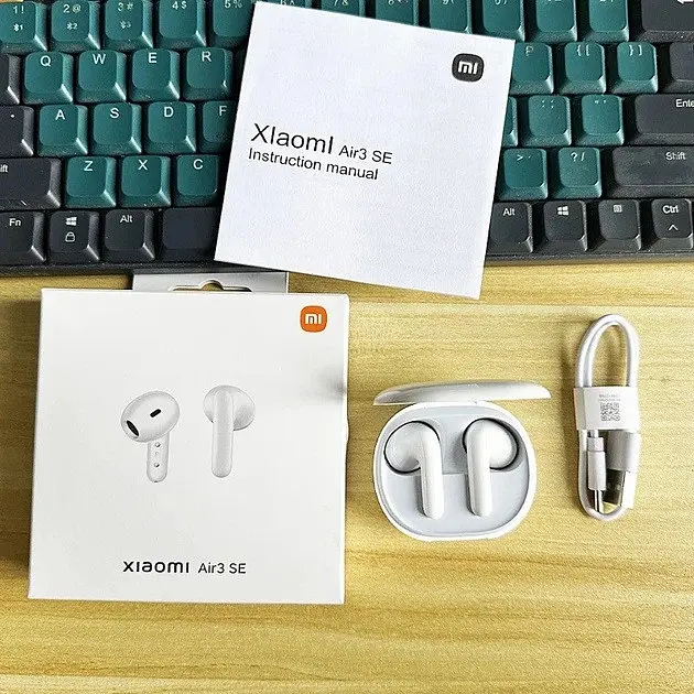 Навушники TWS - бездротові в кейсі Xiaomi Mi Air 3 SE білі - фото 5