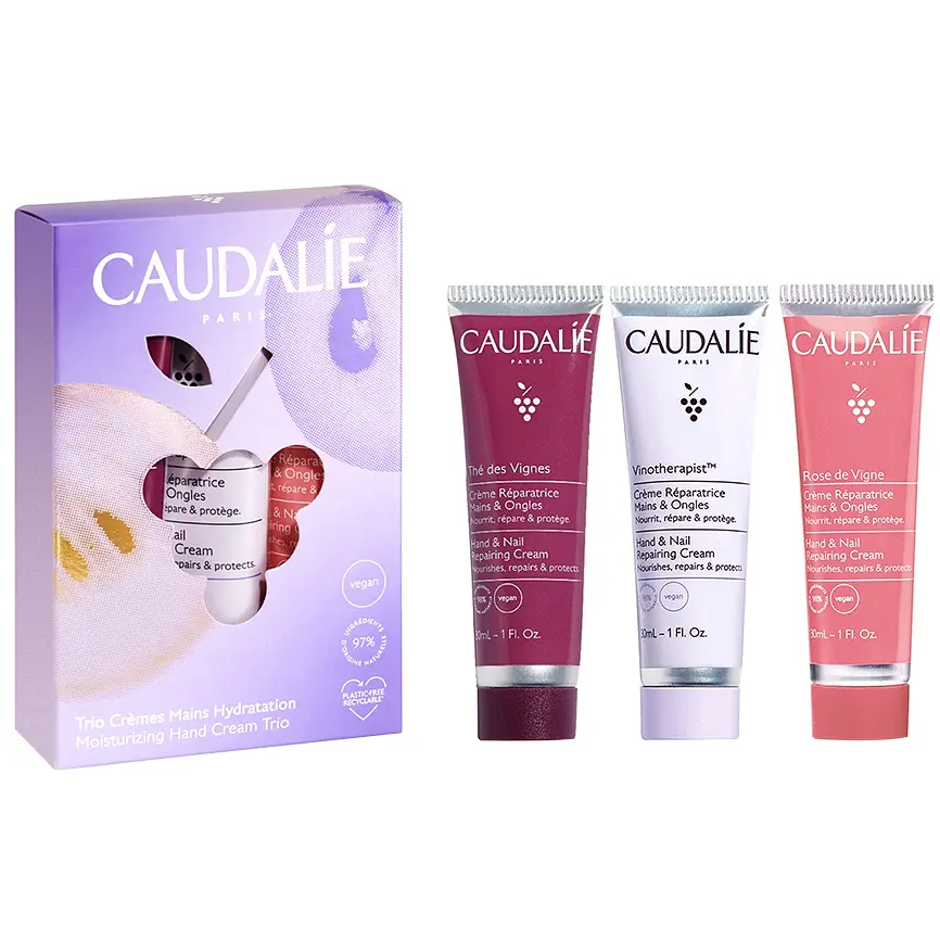 Набор кремов для рук Caudalie Hand cream Trio: Vinotherapist 30 мл + Thé des Vignes 30 мл + Rose de Vigne 30 мл - фото 2