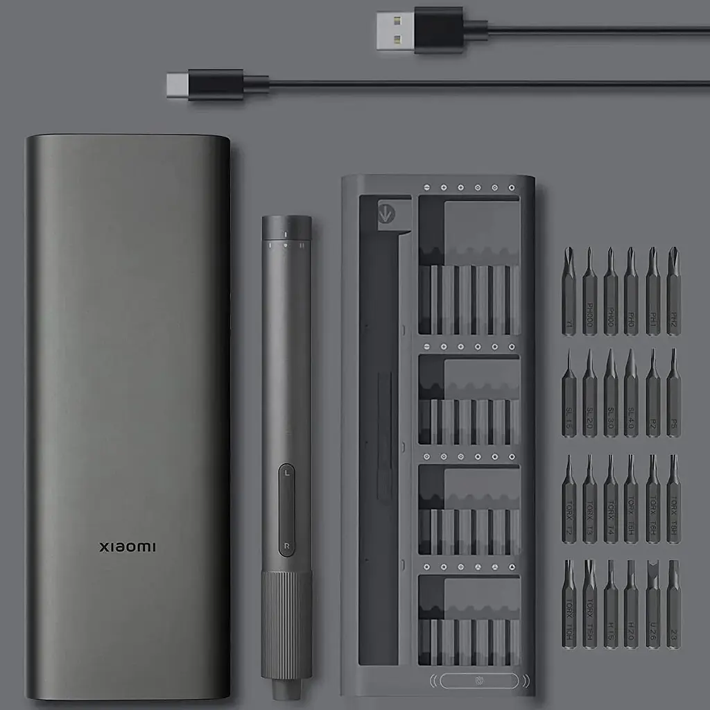 Отвертка Xiaomi MiJia Electric Screwdriver электрический набор 24 в 1 прецизионная отвертка (MJDDLSD003QW) - фото 9