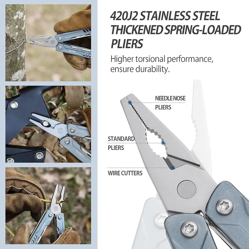 Мультитул NexTool Mini Sailor Pliers S11 Blue NE20156B [162489] - фото 10