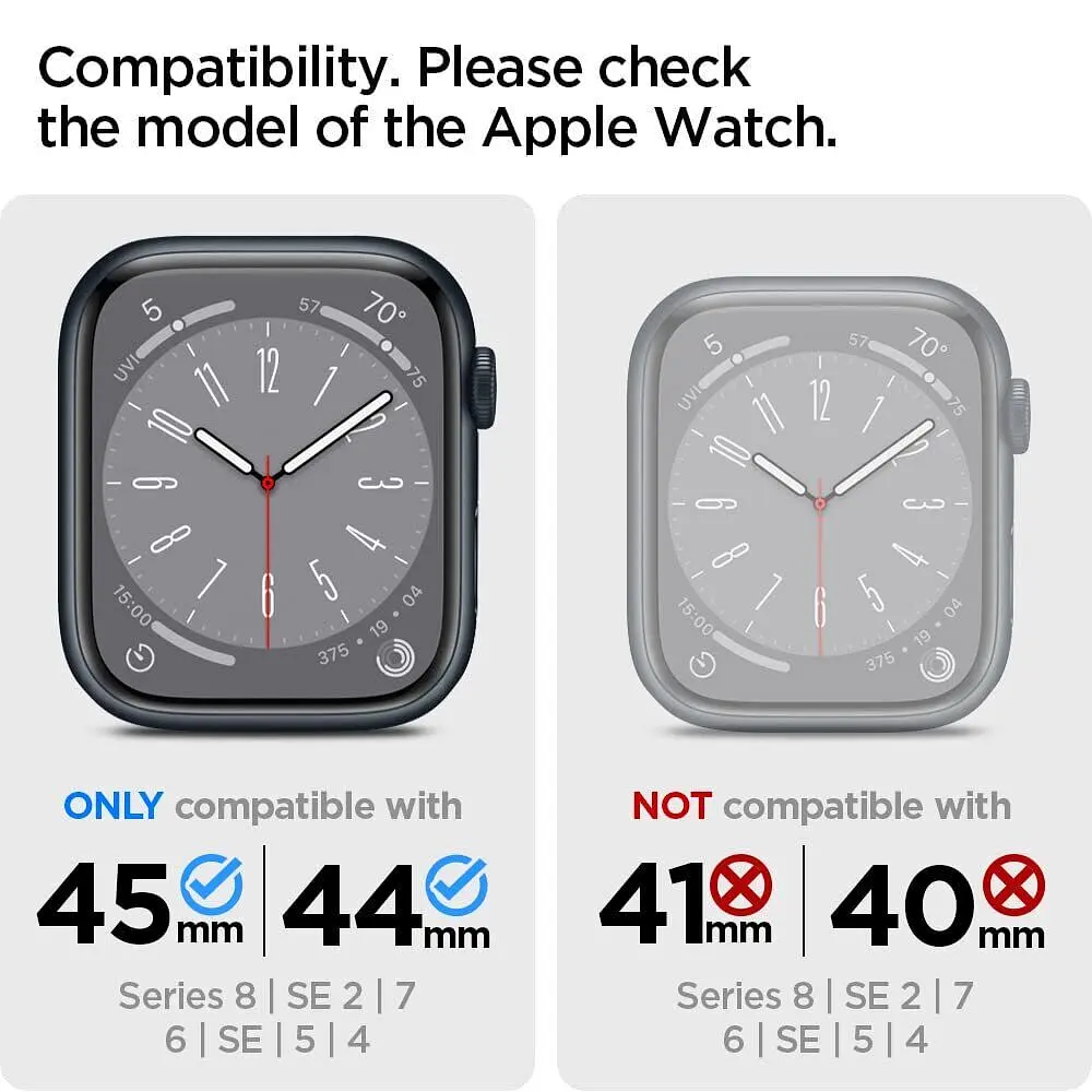 Чохол-ремінець Spigen Metal Fit Pro для Apple Watch 44/45mm Graphite (ACS04585) - фото 11