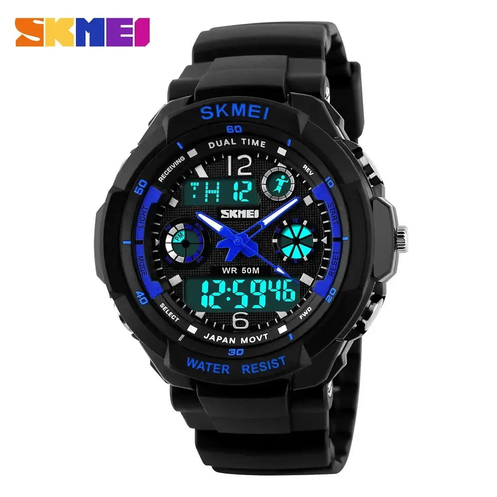 Чоловічий спортивний годинник Skmei S-Shock 0931 Синій - фото 2