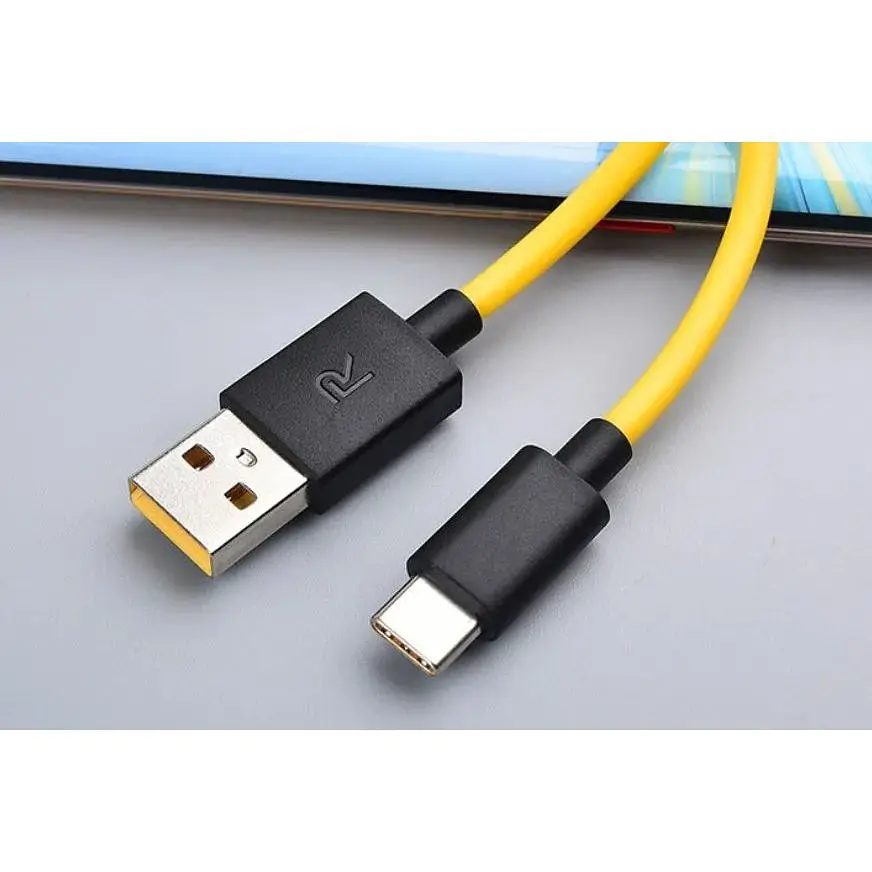 Кабель Data Cable Fast Charging 27W / 3A 1m USB на Type-C / USB-C для Realme yellow - фото 7