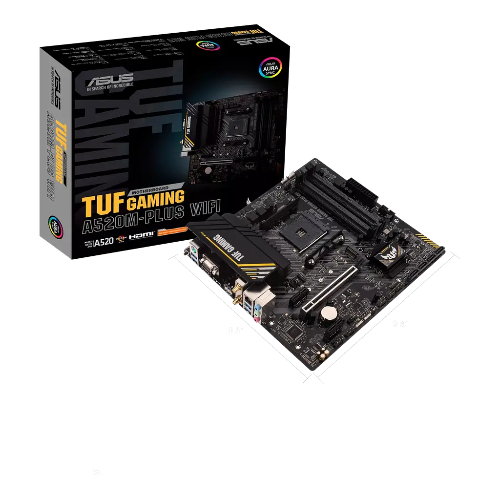 Материнська плата Asus A520M-Plus TUF Gaming Wi-Fi Socket AM4 (TUF GAMING A520M-PLUS WIFI) - фото 5