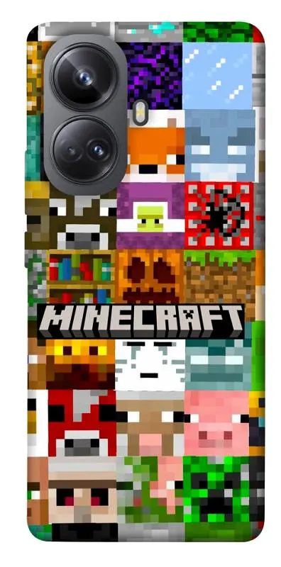 Чохол Demsky Minecraft collage для Realme 10 Pro+