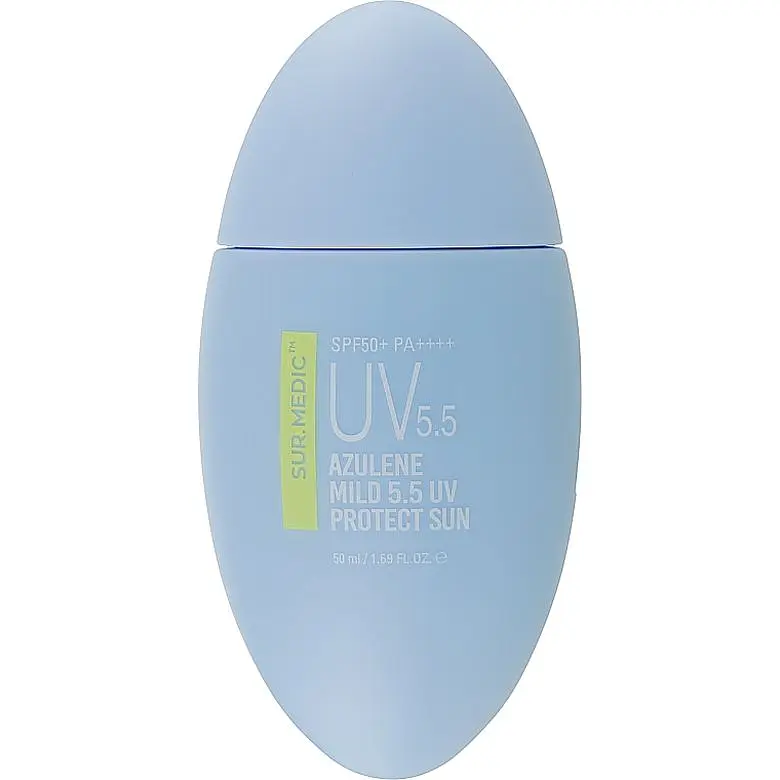 Уцінка. Сонцезахисний крем для обличчя з азуленом Neogen Sur.Medic Azulene Mild 5.5 UV Protect Sun Cream SPF50+ PA++++ 50 мл  - фото 2