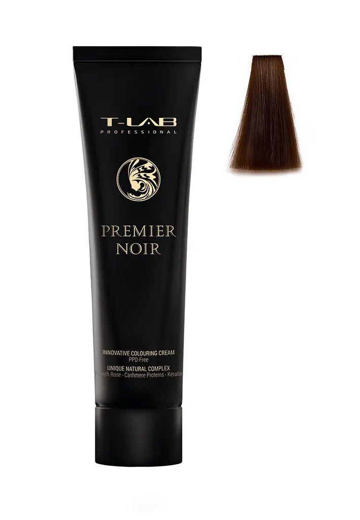Крем-фарба T-LAB Professional Premier Noir colouring cream відтінок 6.32 dark golden iridescent blonde 100 мл - фото 2