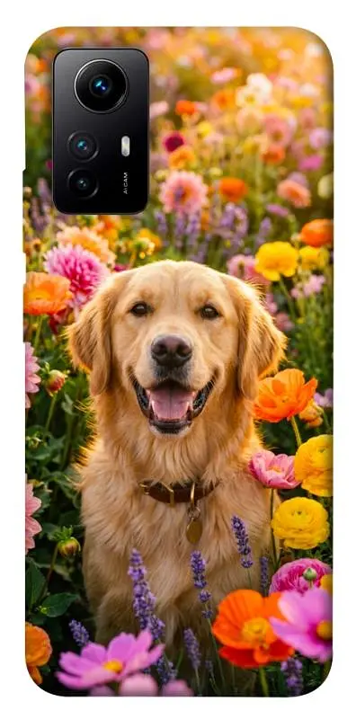 TPU чохол Demsky Flowery labrador для Xiaomi Redmi Note 12S