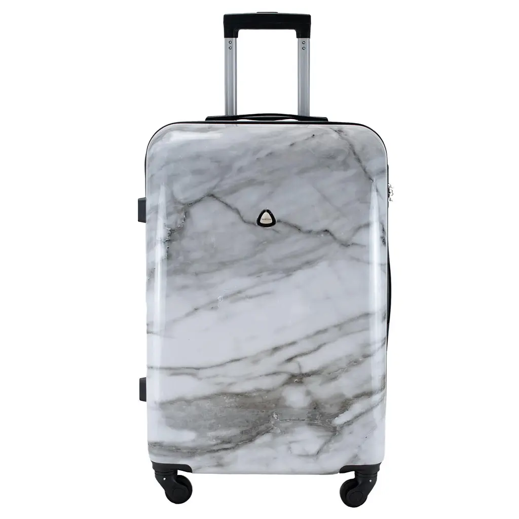 Валіза велика Semi Line 28 дюймів (L) Polycarbonate/ABS-Plastic White Marble (T5731-3) - фото 2