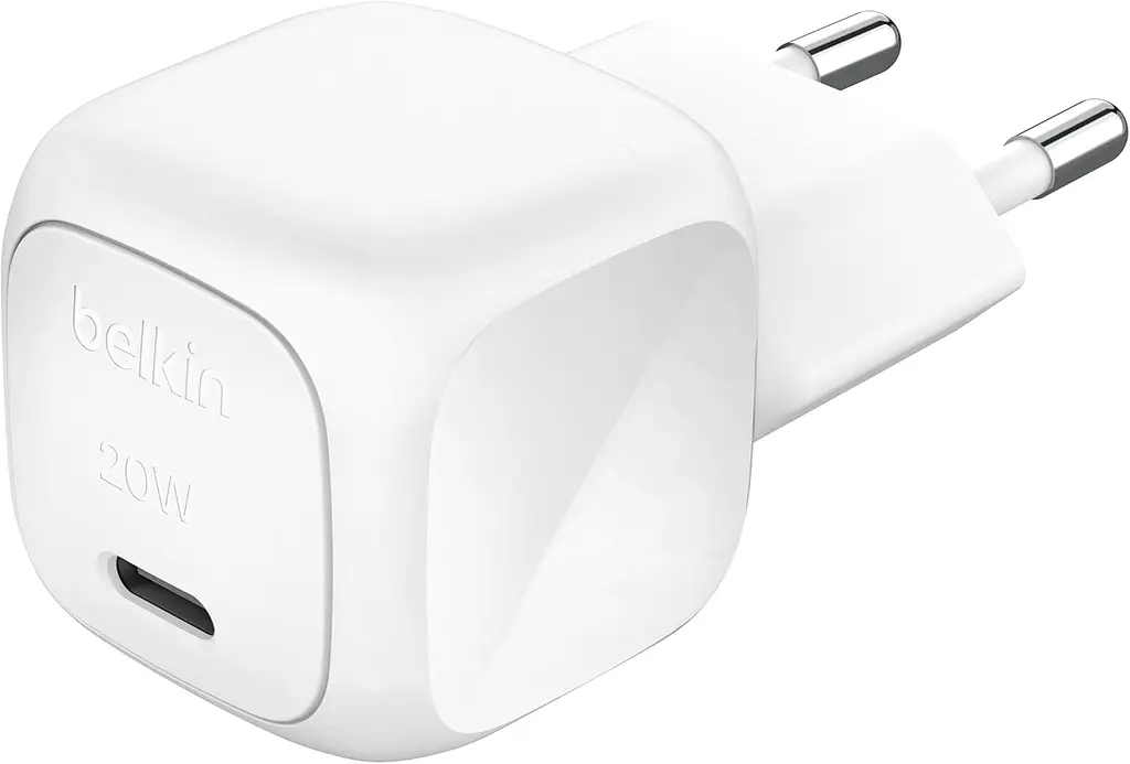 Мережевий зарядний пристрій Belkin 20 W USB-C PD PPS White