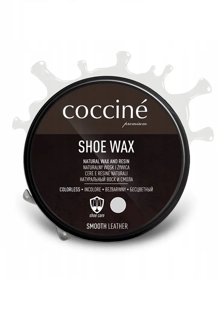 Крем-віск для шкіри Coccine Shoe Wax, 40 г, безбарвний