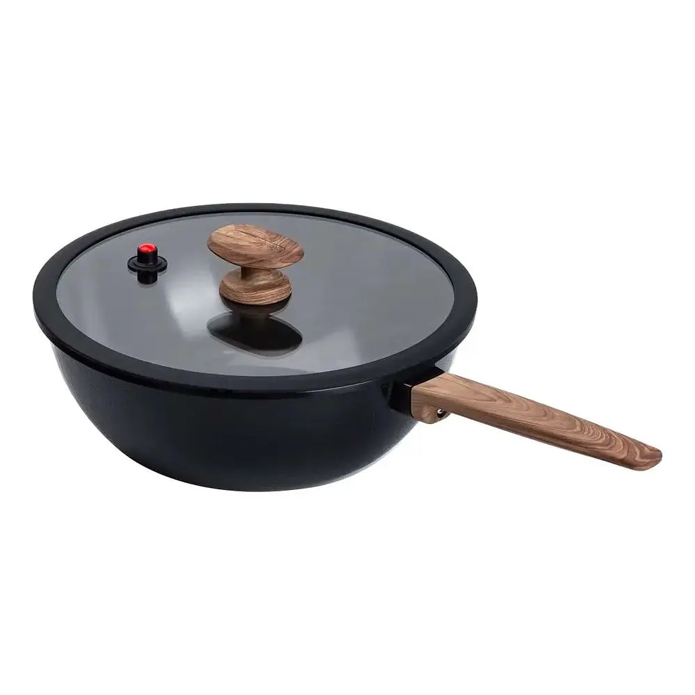 Сковорода ВОК MGC алюмінієва 30 см з антипригарним покриттям, чорний MGC HP-4-460B - фото 2