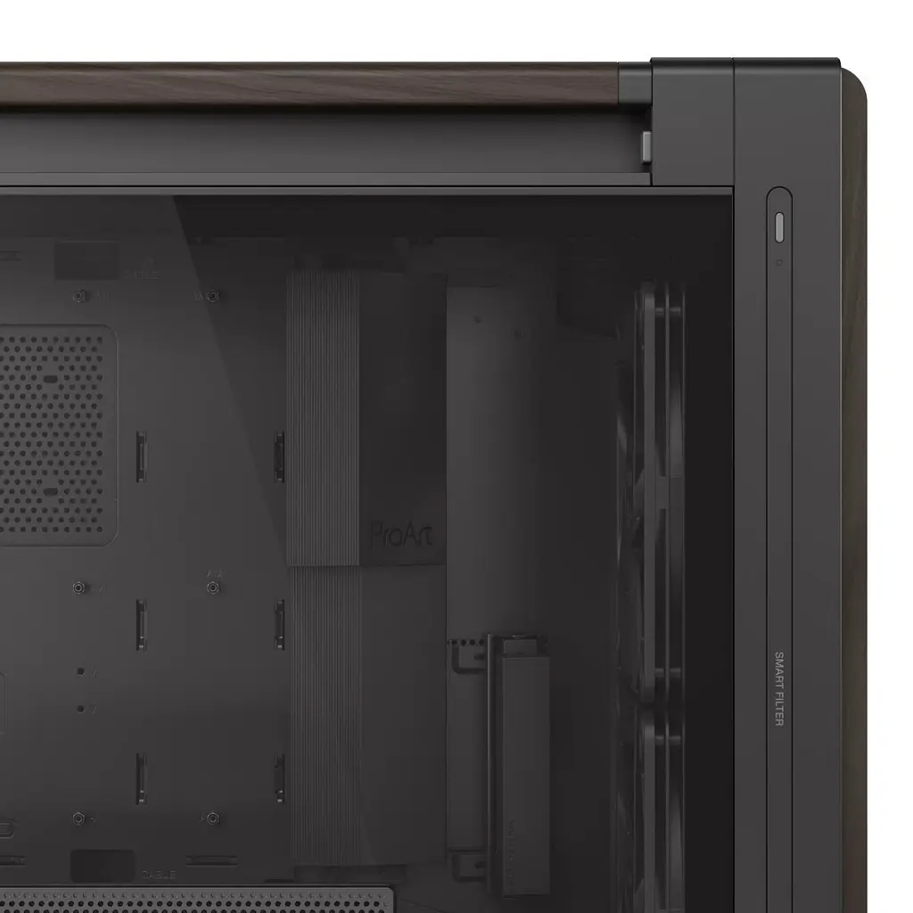 Корпус для ПК ASUS ProArt PA602 Walnut Wood Tempered Glass Modern Black (90DC00J0-B09030) - фото 9