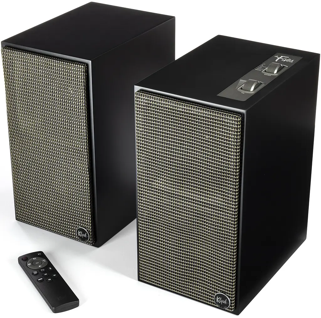 Повна активна мультимедійна акустика Klipsch The Fives Matte Black - фото 4