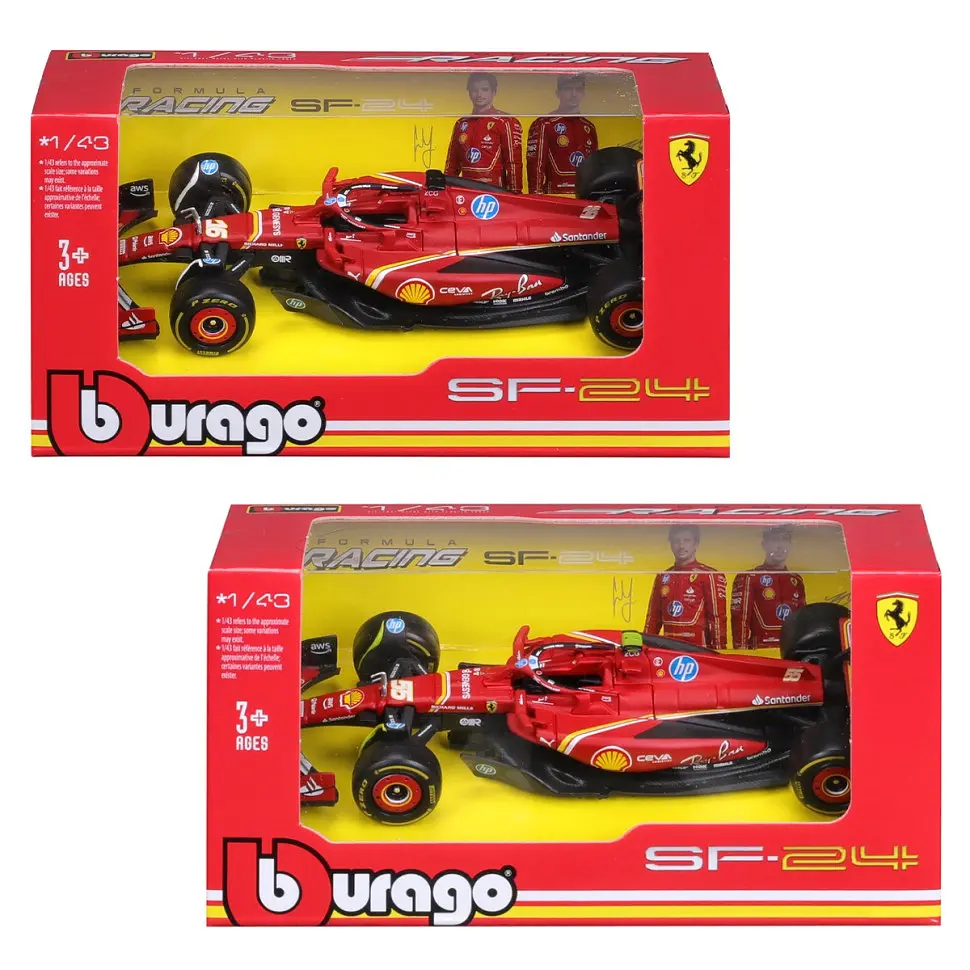 Автомодель FERRARI RACING - SF-24 Bburago 18-36844 масштаб 1:43 - фото 6
