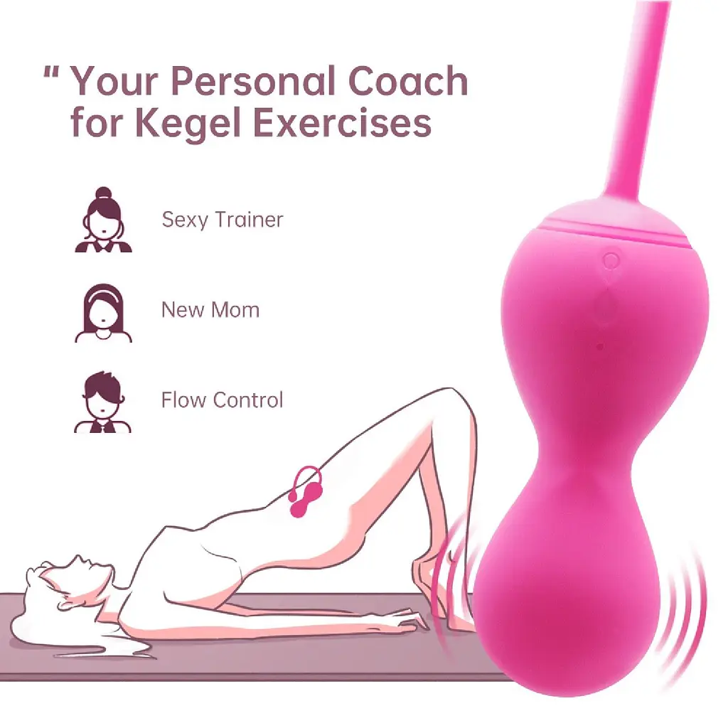 Вагінальні кульки Magic Motion Kegel v2, 8.4 см, рожевий - фото 6