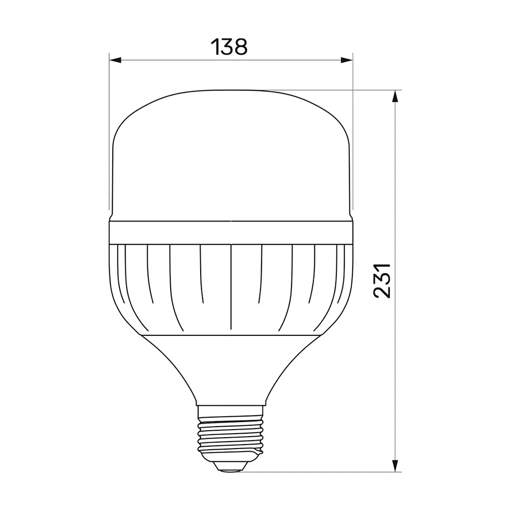 Лампочка TITANUM A138 50W E27 6500К (TL-HA138-50276) - фото 3
