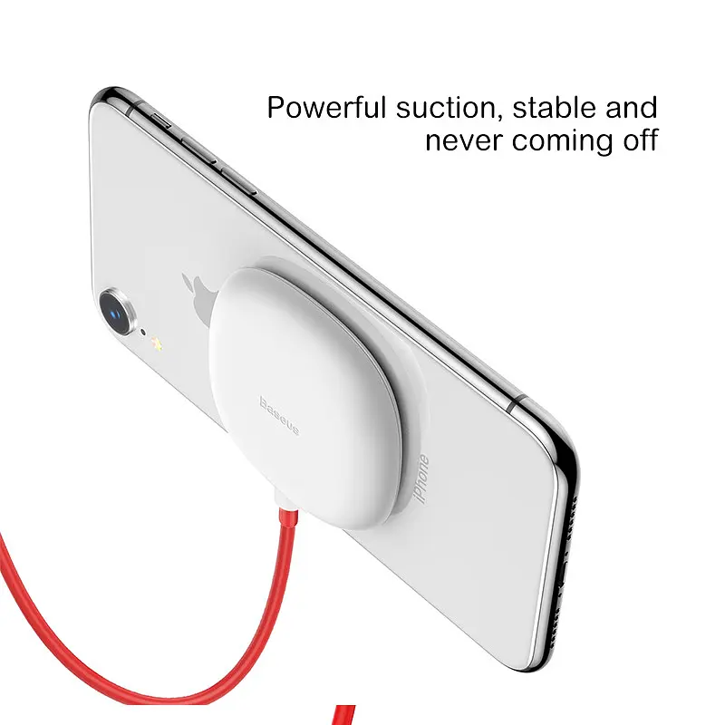 Зарядка QI BASEUS Suction Cup 10 W (WXXP-02) белая - фото 3