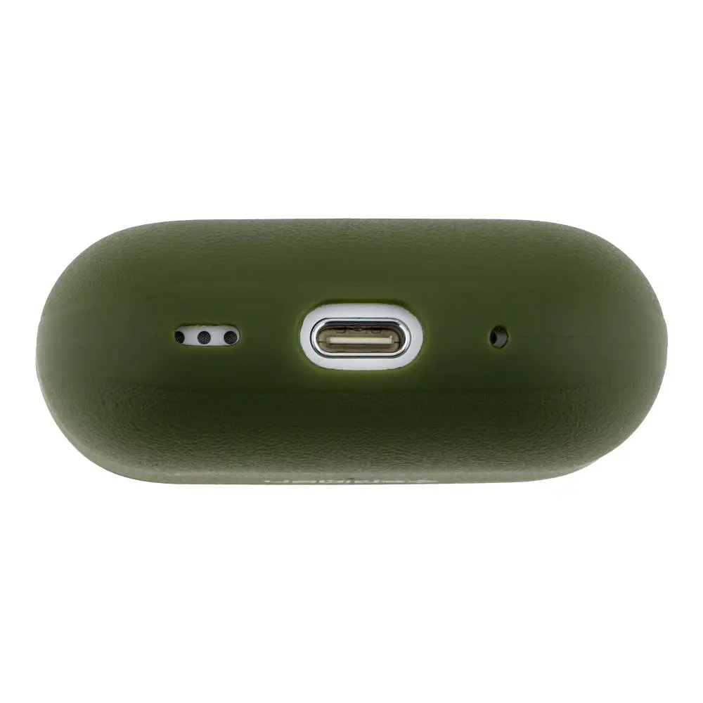 Футляр із нейлоновим шнурком Spigen Leather Armor Airpods Pro Pitch Green (35261_3345598) - фото 4