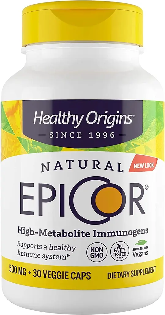 Епікор, EpiCor, 500 мг, 30 вегетаріанських капсул Healthy Origins vit0001611