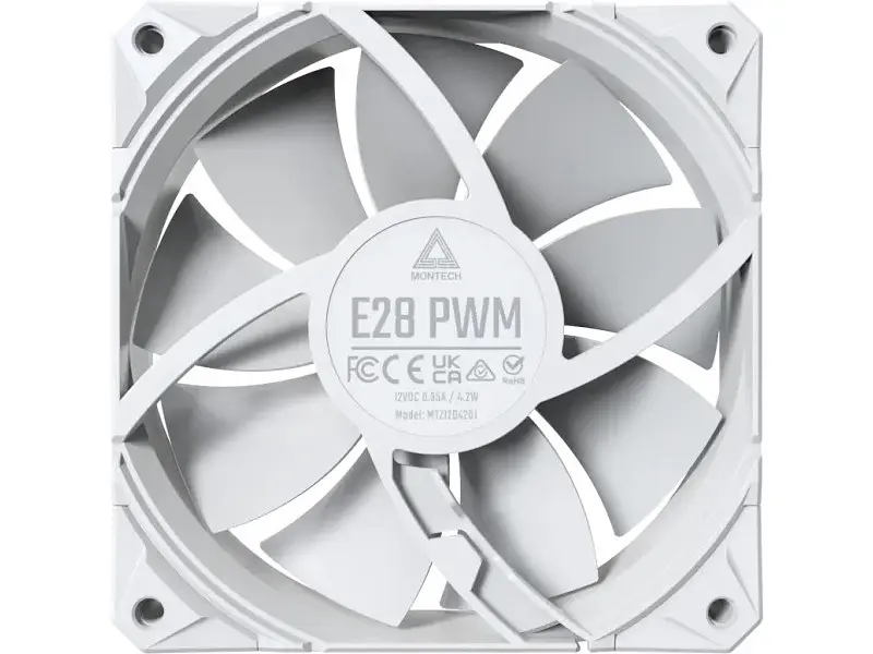 Вентилятор Montech E28 PWM 3-Pack White - фото 2