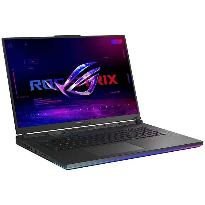 Ноутбук Ігровий ASUS ROG Strix SCAR 18 G834JYR з процесором Intel Core i9 14900HX pana la 5.8 GHz, 18", QHD+, Mini LED 240Hz, 64GB DDR5, 2 x 1TB SSD, NVIDIA® GeFor 175W, Windows 11 Pro, Off чорний - фото 6