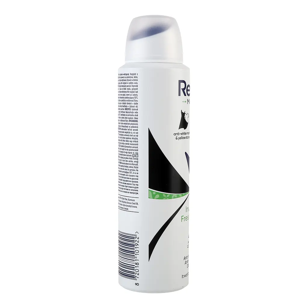 Антиперспірант Rexona Свіжість Невидимий на чорному і білому одязі аерозоль 150 мл - фото 2