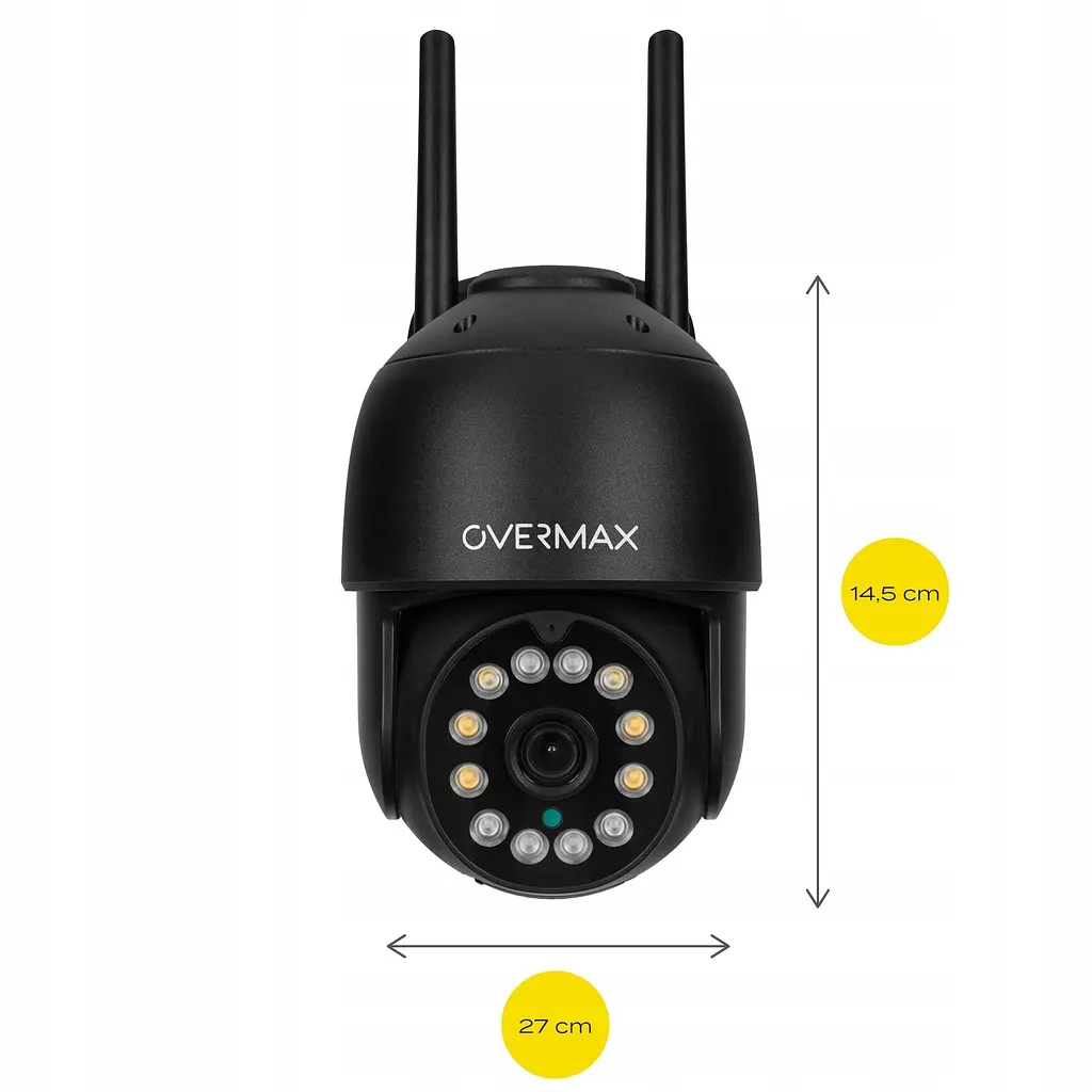 Вулична поворотна IP-камера Overmax Camspot 4.95 Wi-Fi 2.5K Anthracite - фото 10