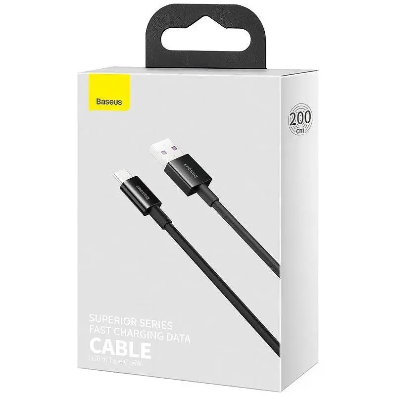 Дата кабель Baseus Superior Series USB to Type-C 100W (2m) (P103201) Cluster Black - фото 4