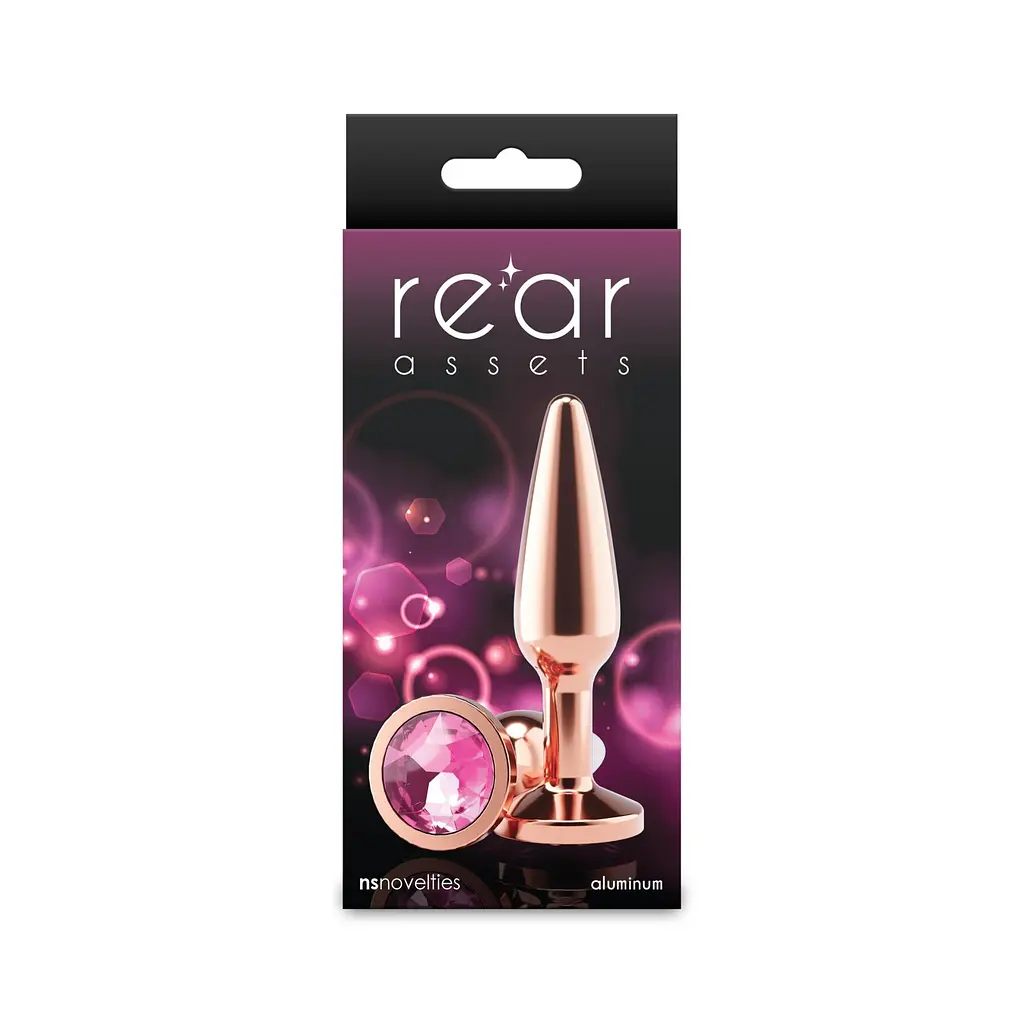 Анальна пробка NS Novelties Rear Assets Tapered Rose Gold, M - фото 3