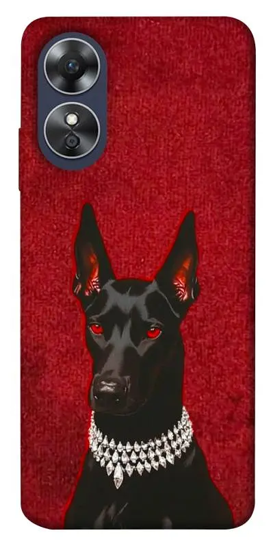 TPU чохол Demsky Premium doberman для Oppo A17