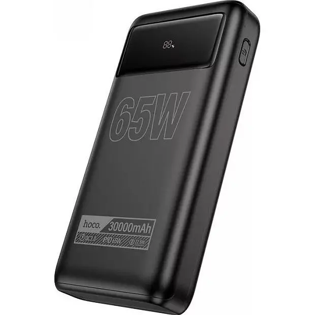 Зовнішній акумулятор Hoco DB81 Apollo 30000mAh 65W Black [122805] - фото 2