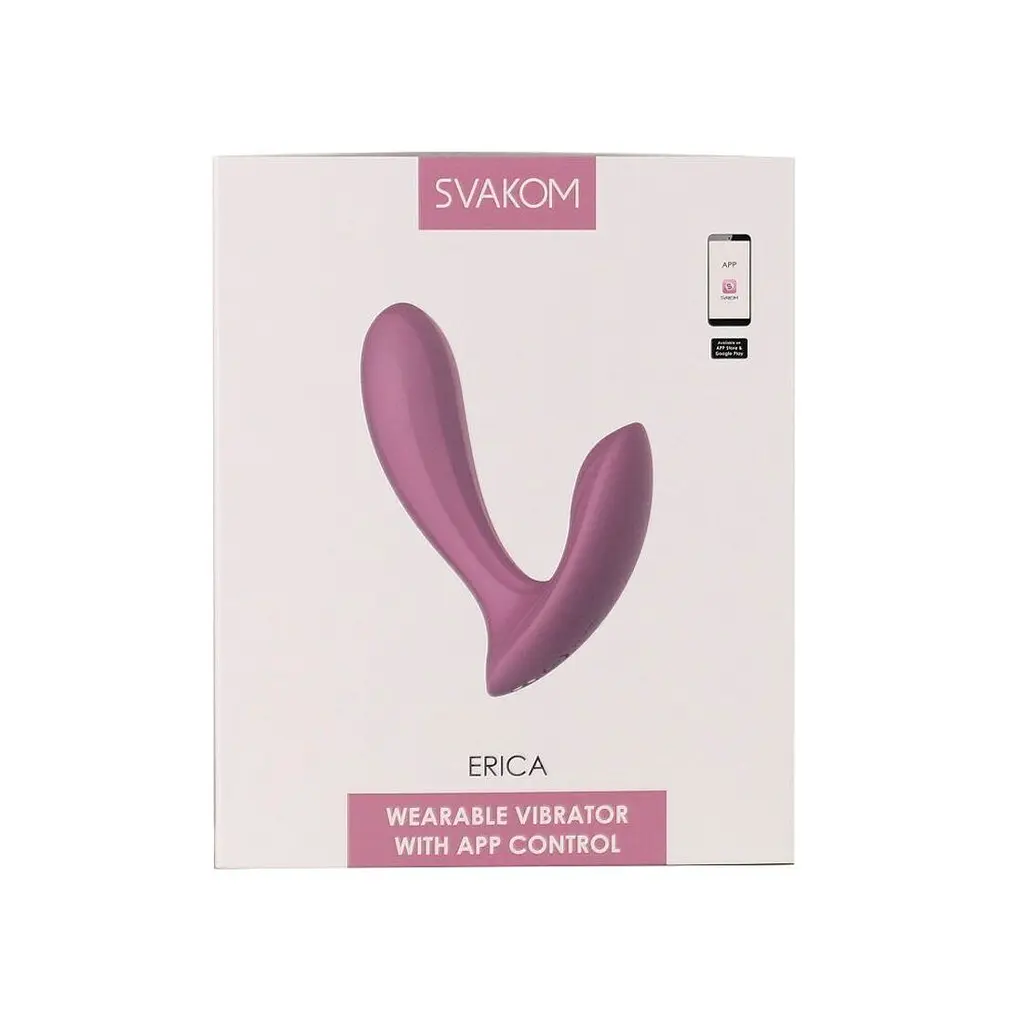 Смарт-вібратор у трусики Svakom Erica Romantic Rose, дуже гнучкий, 2 мотори - фото 8