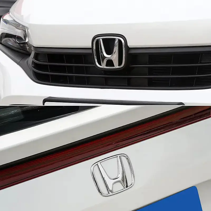 Емблема решітки задня Honda Хром 140x113 мм Пластик на скотчі (Завод) - фото 3