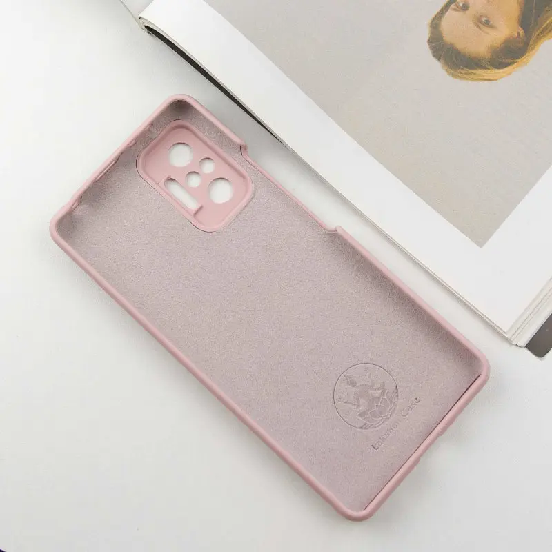 Чохол Lakshmi Silicone Cover Full Camera (AAA) with Logo для Xiaomi Redmi Note 10 Pro / 10 Pro Max Рожевий / Pink Sand - фото 2
