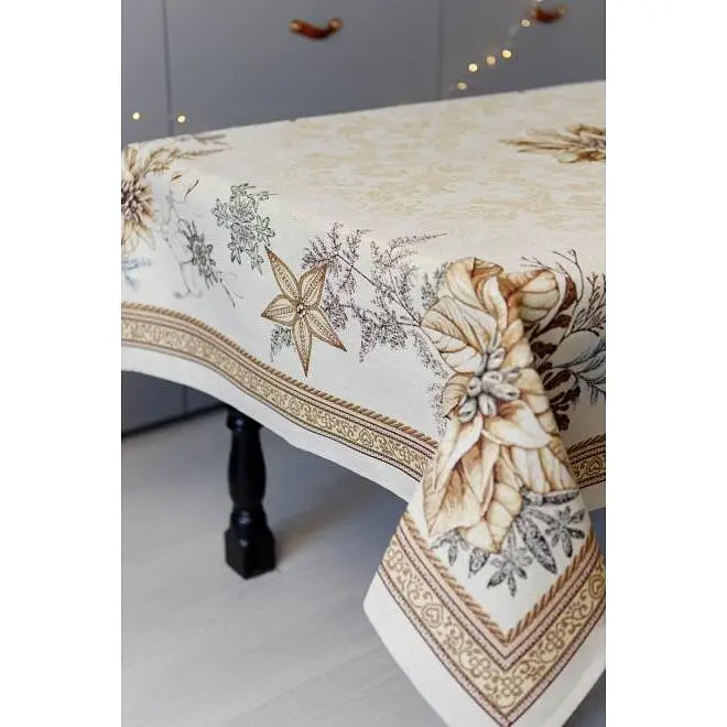 Скатерть Прованс Золотой праздник гобелен 135х350 см (36325) - фото 2