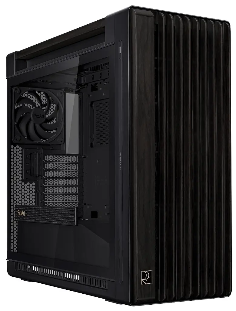 Корпус Asus ProArt PA602 Wood Edition - Tempered Glass без БЖ (90DC00J0-B09010) Black
