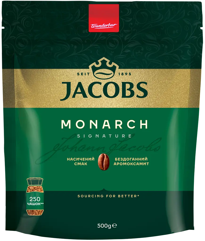 Кава розчинна Jacobs Monarch економ-пакет 500 г