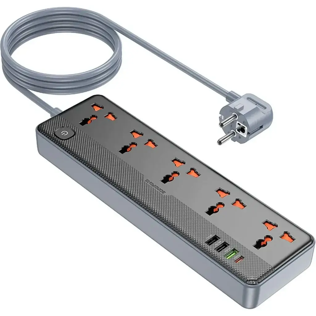 Мережевий фільтр Borofone BAC5A Lord Black (6941991111501) [133990] - фото 6